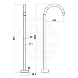 Bella Vista Mica Freestanding Gooseneck Bath Spout Variant Colour Available