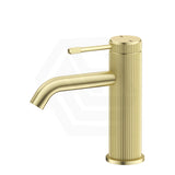 G#8(Gold) Bella Vista Mica Fluted Stainless Steel Short Basin Mixer