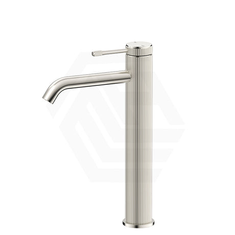 N#5(Nickel) Bella Vista Mica Fluted Stainless Steel Tall Basin Mixer