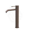 Dusk Bronze Bella Vista Mica Fluted Stainless Steel Tall Basin Mixer