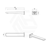 Bella Vista Kaza Solid Brass Square Bath Spout Variant Colour Available