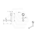 Bella Vista Mica Care Addon Stainless Steel Toilet Paper Holder for Grab Rail Variant Color Available