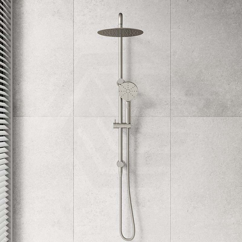 Bella Vista Mica Round Twin Rail Shower Set Variant Colors Available