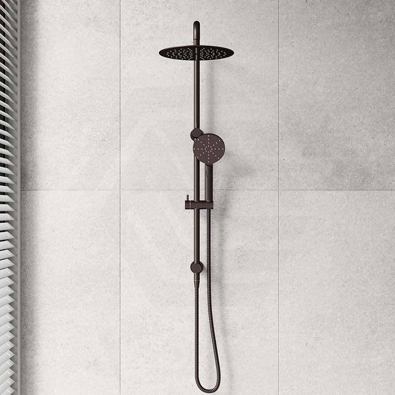 Bella Vista Mica Round Twin Rail Shower Set Variant Colors Available