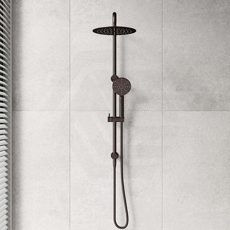 Bella Vista Mica Round Twin Rail Shower Set Variant Colors Available