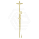 Bella Vista Mica Round Twin Rail Shower Set Variant Colors Available