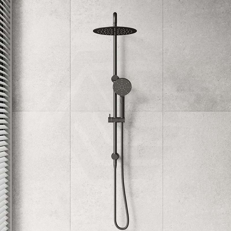 Bella Vista Mica Round Twin Rail Shower Set Variant Colors Available