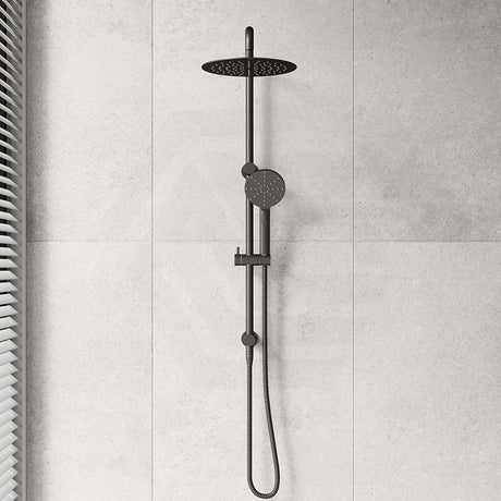 Bella Vista Mica Round Twin Rail Shower Set Variant Colors Available