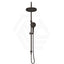 Bella Vista Mica Gooseneck Round Twin Rail Shower Set Variant Colors Available
