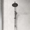 Bella Vista Mica Gooseneck Round Twin Rail Shower Set Variant Colors Available