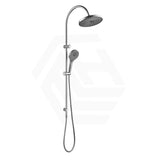 Bella Vista Mica Stainless Steel Fluted Gooseneck Twin Shower Set 3 Functions In Various Colours
