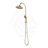 Bella Vista Mica Stainless Steel Fluted Gooseneck Twin Shower Set 3 Functions In Various Colours