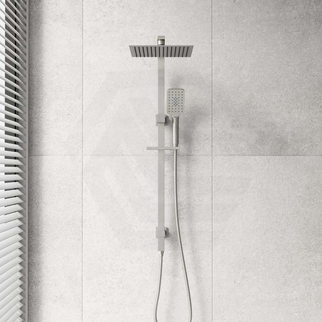 N#5(Nickel) Bella Vista Cresta Square Twin Shower Set