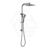 M#6(Gunmetal-Grey) Bella Vista Cresta Square Twin Shower Set