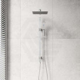 Chrome Bella Vista Cresta Square Twin Shower Set