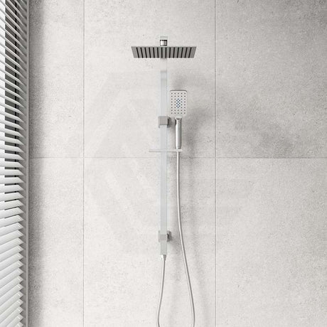Chrome Bella Vista Cresta Square Twin Shower Set