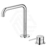 Bella Vista Mica Soft-Square Stainless Steel Hob Mounted Bath/Basin Mixer Tap Set Available In Colors