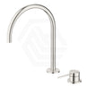 Bella Vista Mica Gooseneck Stainless Steel Hob Mounted Sink/Basin Mixer Tap Set Available In Colors