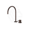 Bella Vista Mica Gooseneck Stainless Steel Hob Mounted Sink/Basin Mixer Tap Set Available In Colors