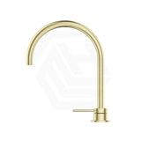 Bella Vista Mica Gooseneck Stainless Steel Hob Mounted Sink/Basin Mixer Tap Set Available In Colors