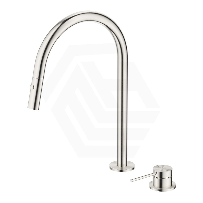 Bella Vista Mica Stainless Steel Pull-Out Kitchen Hob Mounted Mixer Tap Set Available In Colors