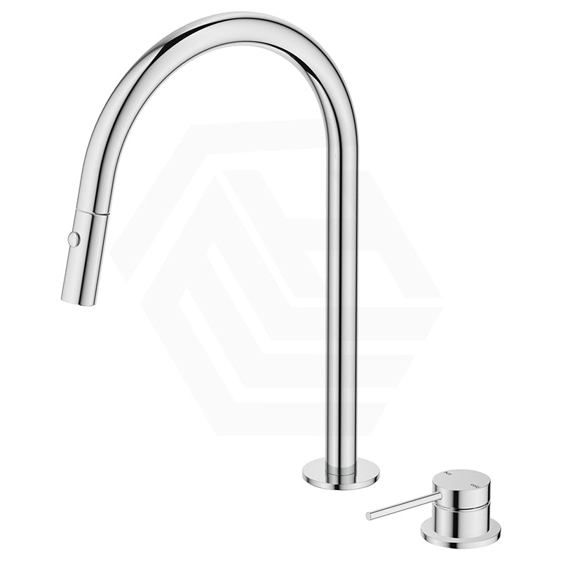 Bella Vista Mica Stainless Steel Pull-Out Kitchen Hob Mounted Mixer Tap Set Available In Colors