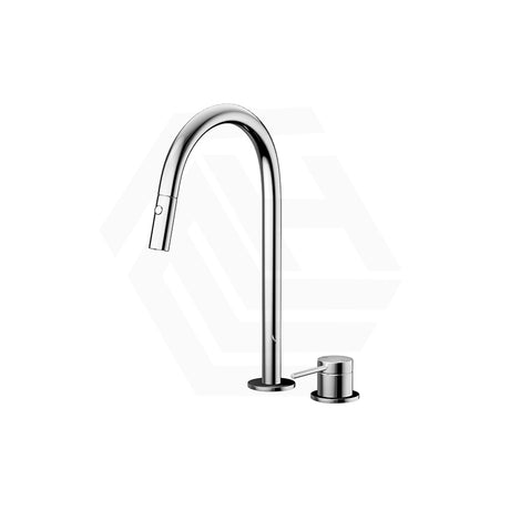Bella Vista Mica Stainless Steel Pull-Out Kitchen Hob Mounted Mixer Tap Set Available In Colors