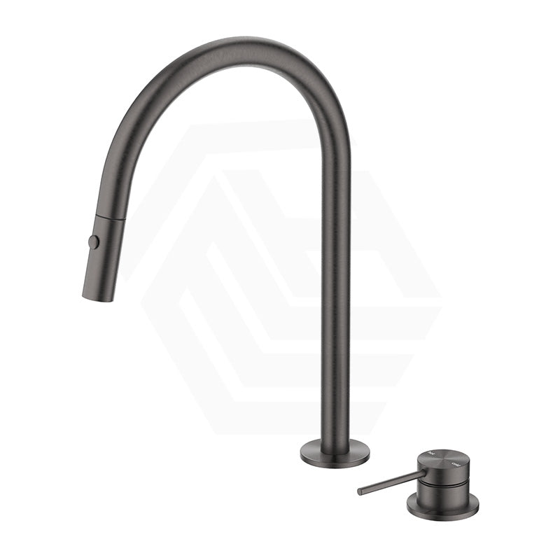 Bella Vista Mica Stainless Steel Pull-Out Kitchen Hob Mounted Mixer Tap Set Available In Colors