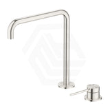 Bella Vista Mica Soft-Square Stainless Steel Hob Mounted Sink/Basin Mixer Tap Set Available In Colors