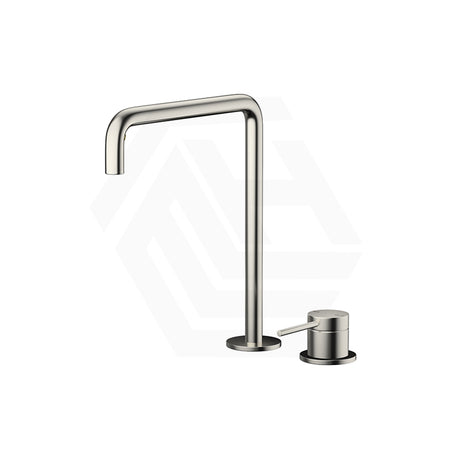 Bella Vista Mica Soft-Square Stainless Steel Hob Mounted Sink/Basin Mixer Tap Set Available In Colors
