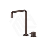 Bella Vista Mica Soft-Square Stainless Steel Hob Mounted Sink/Basin Mixer Tap Set Available In Colors