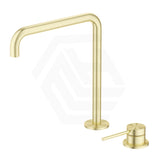 Bella Vista Mica Soft-Square Stainless Steel Hob Mounted Sink/Basin Mixer Tap Set Available In Colors