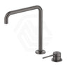 Bella Vista Mica Soft-Square Stainless Steel Hob Mounted Sink/Basin Mixer Tap Set Available In Colors