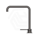 Bella Vista Mica Soft-Square Stainless Steel Hob Mounted Sink/Basin Mixer Tap Set Available In Colors