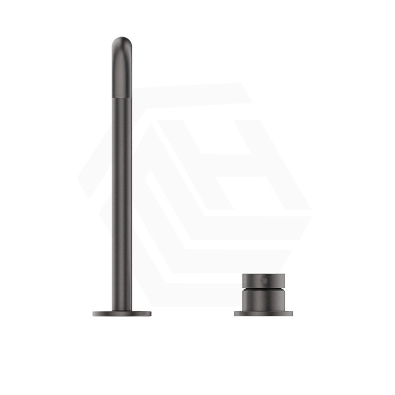 Bella Vista Mica Soft-Square Stainless Steel Hob Mounted Sink/Basin Mixer Tap Set Available In Colors