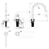 Bella Vista Mica Fluted Tall Stainless Steel Hob Spout & Mixer Tap Set Available In Colors