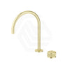 Bella Vista Mica Fluted Tall Stainless Steel Hob Spout & Mixer Tap Set Available In Colors