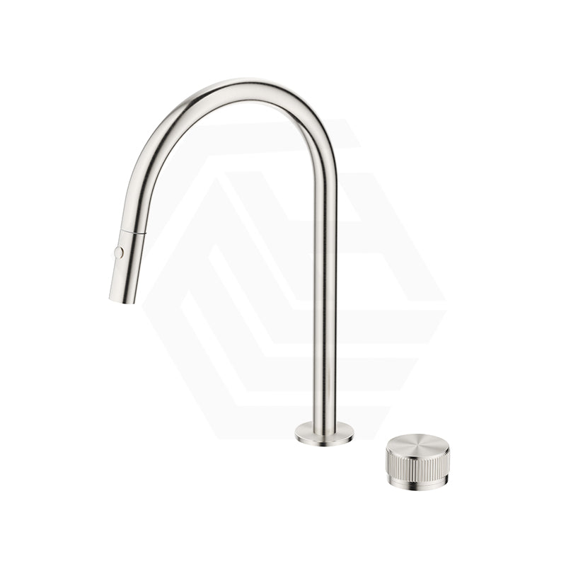 Bella Vista Mica Fluted Stainless Steel Pull-Out Kitchen Hob Spout & Mixer Variant Colour Available