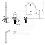 Bella Vista Mica Fluted Stainless Steel Pull-Out Kitchen Hob Spout & Mixer Variant Colour Available
