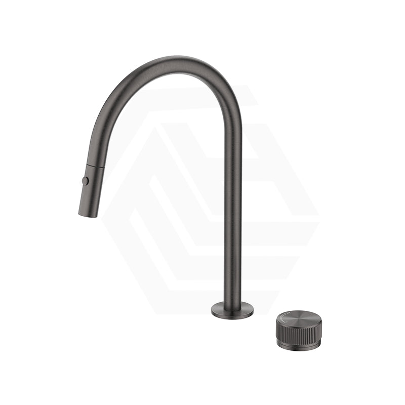 Bella Vista Mica Fluted Stainless Steel Pull-Out Kitchen Hob Spout & Mixer Variant Colour Available