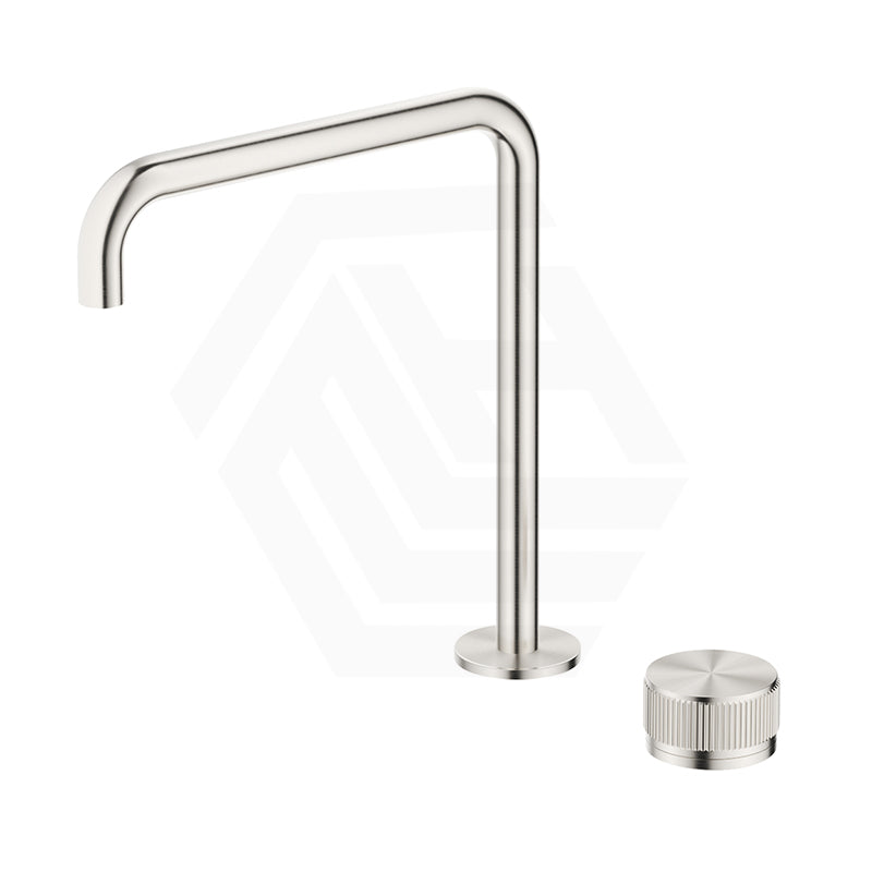 Bella Vista Mica Fluted Stainless Steel Hob Mounted Sink/Basin Tap Set Variant Colour Available