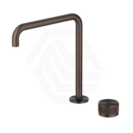 Bella Vista Mica Fluted Stainless Steel Hob Mounted Sink/Basin Tap Set Variant Colour Available