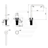 Bella Vista Mica Fluted Stainless Steel Hob Mounted Sink/Basin Tap Set Variant Colour Available