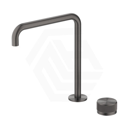 Bella Vista Mica Fluted Stainless Steel Hob Mounted Sink/Basin Tap Set Variant Colour Available