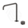 Bella Vista Mica Fluted Stainless Steel Hob Mounted Sink/Basin Tap Set Variant Colour Available