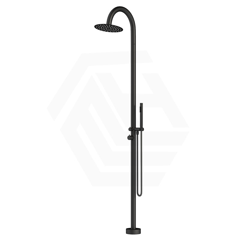 Bella Vista Mica 316 Stainless Steel Gooseneck Freestanding Outdoor Shower Set Variant Color Available