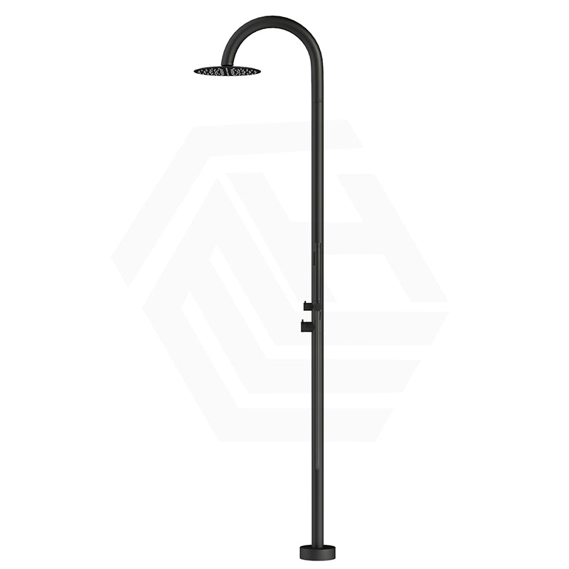 Bella Vista Mica 316 Stainless Steel Gooseneck Freestanding Outdoor Shower Set Variant Color Available