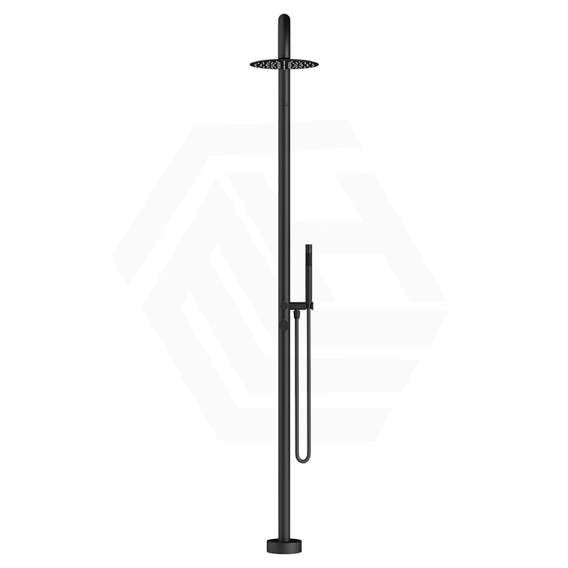 Bella Vista Mica 316 Stainless Steel Gooseneck Freestanding Outdoor Shower Set Variant Color Available
