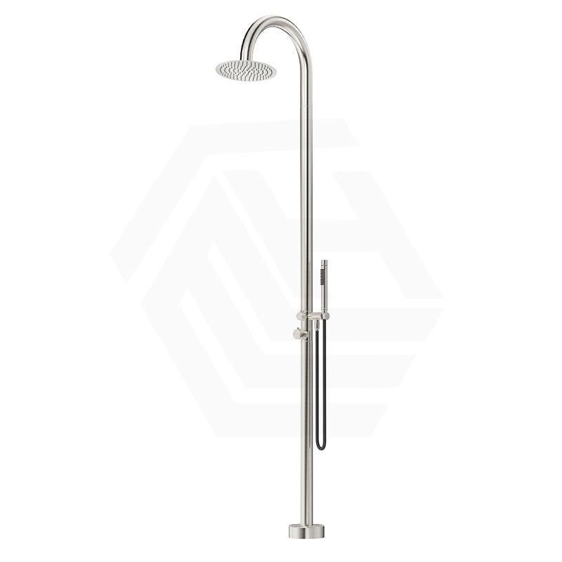 Bella Vista Mica 316 Stainless Steel Gooseneck Freestanding Outdoor Shower Set Variant Color Available