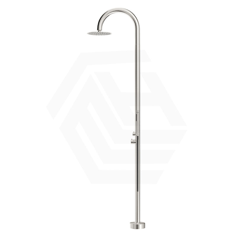 Bella Vista Mica 316 Stainless Steel Gooseneck Freestanding Outdoor Shower Set Variant Color Available